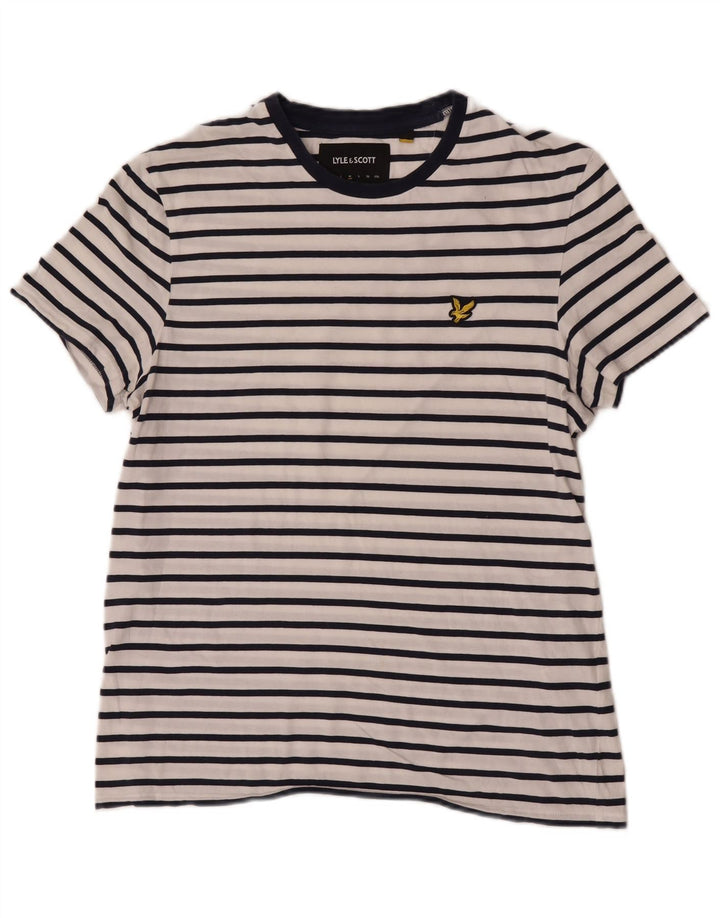 Muška majica kratkih rukava Lyle & Scott, srednji pamuk na bijele pruge