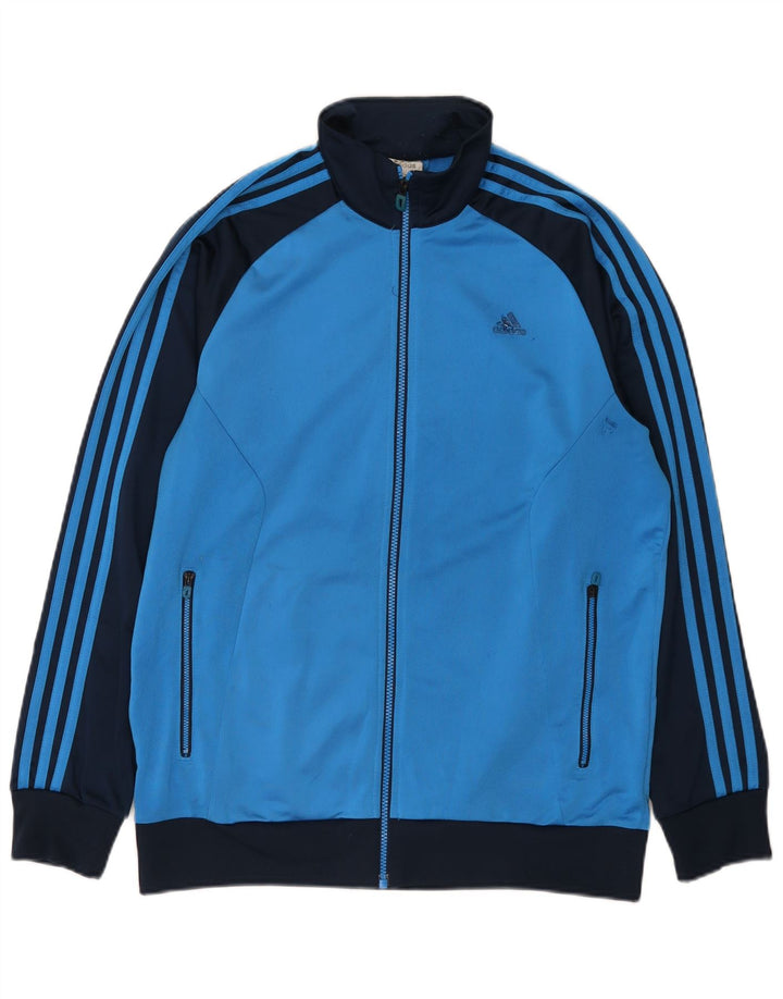 Adidas muška trenirka gornja jakna UK 42/44 veliki plavi poliester u boji