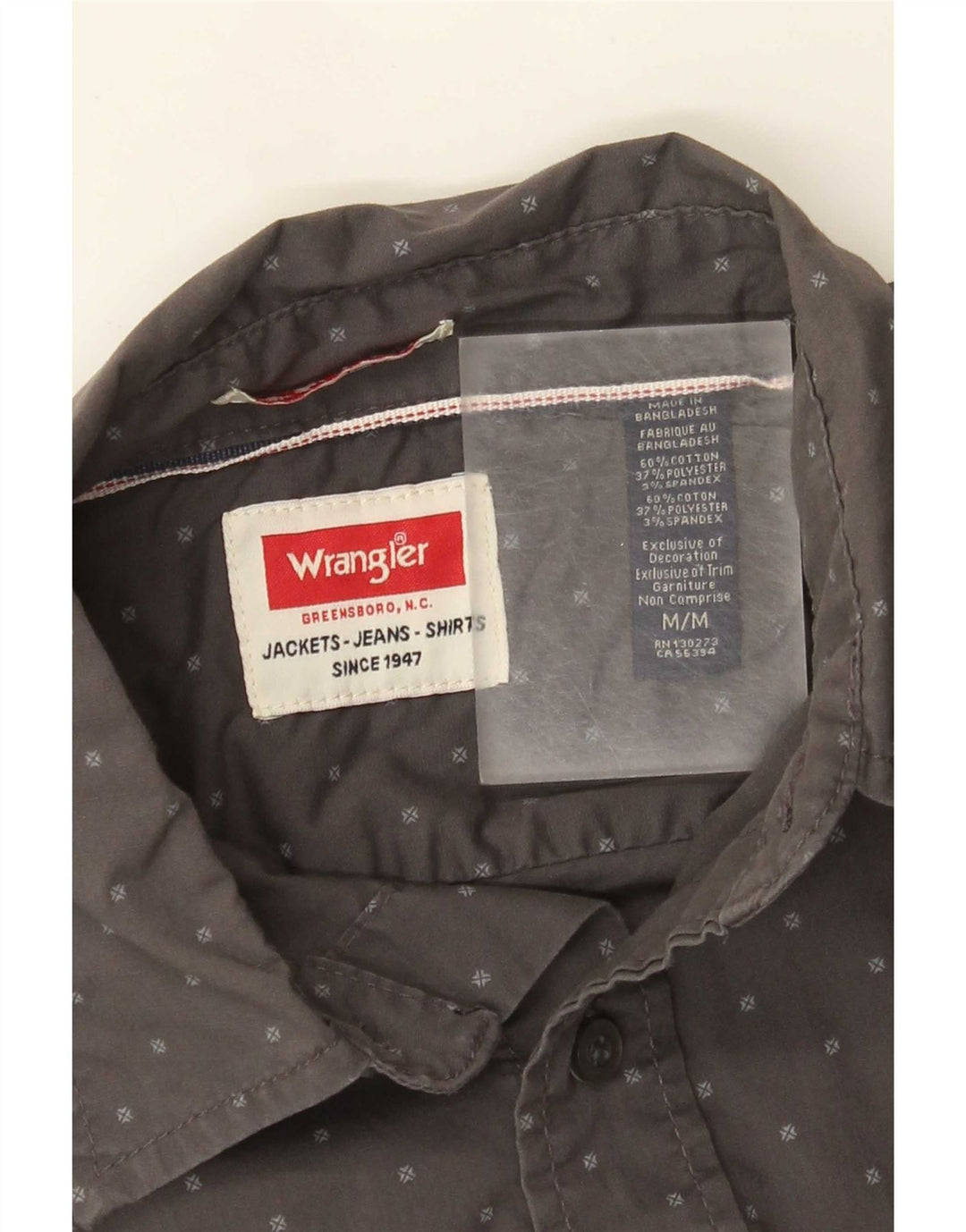 Wrangler muška košulja, pamuk srednje sive točke
