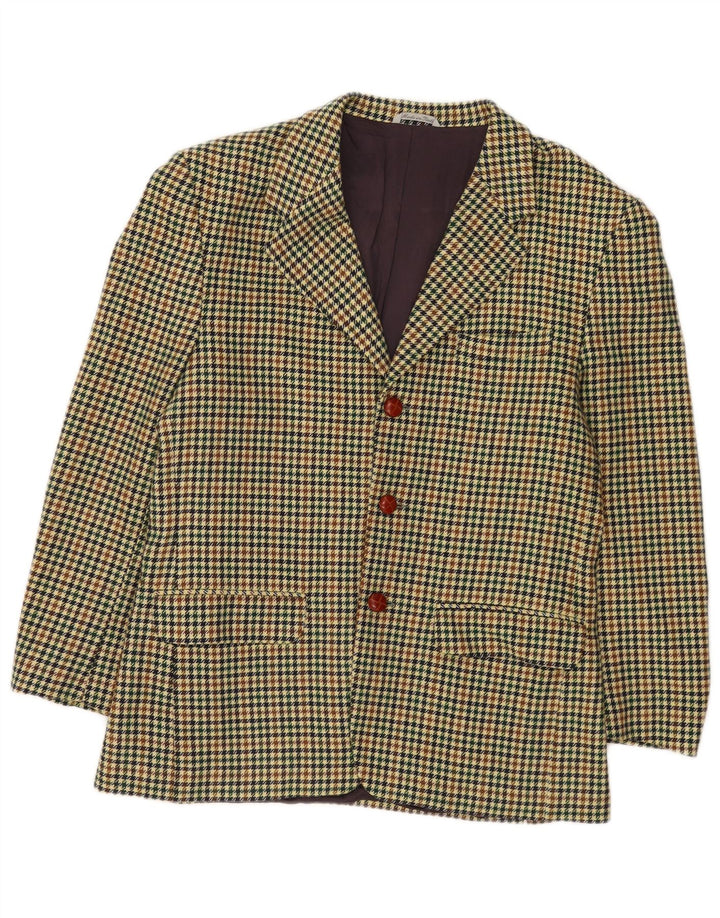 Wampum muška jakna sa 3 gumba UK 38 srednje raznobojna houndstooth