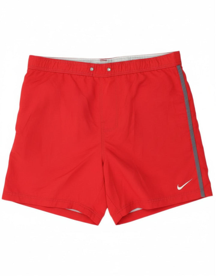 NIKE Mens Cor72z Graphic Swimming Shorts Large  Red
