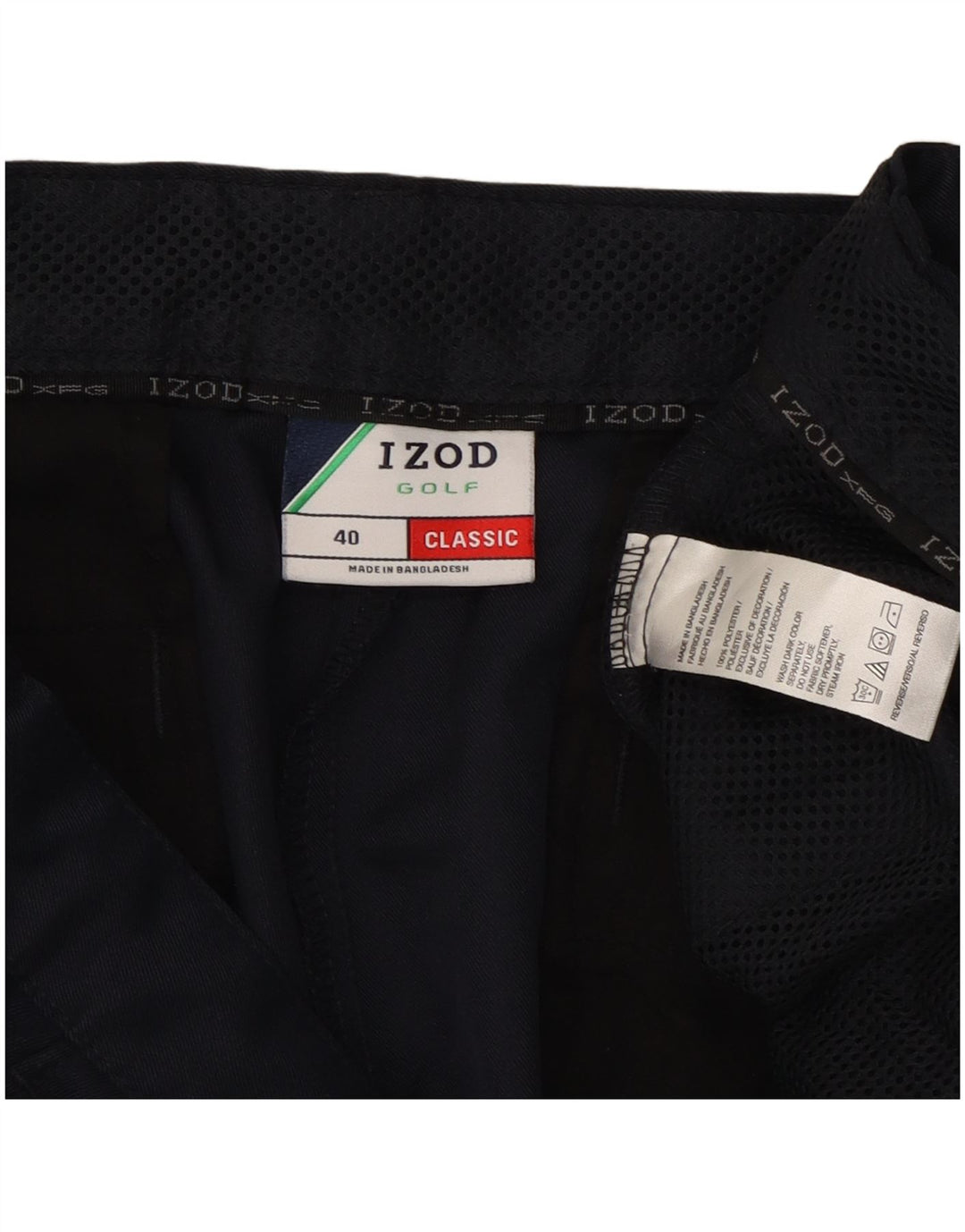 Izod muške klasične kargo kratke hlače W40 XL tamnoplavi poliester