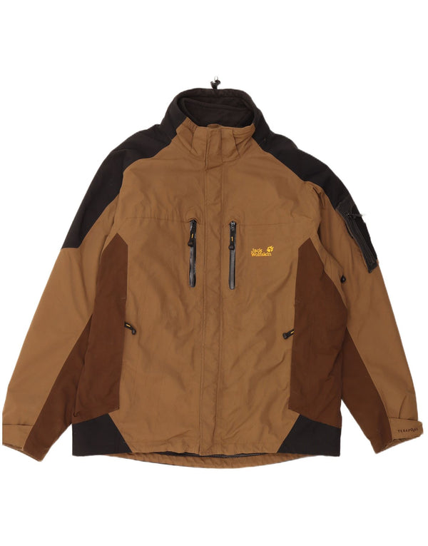 Jack Wolfskin muška vjetrovka s kapuljačom UK 44/46 XL smeđe boje