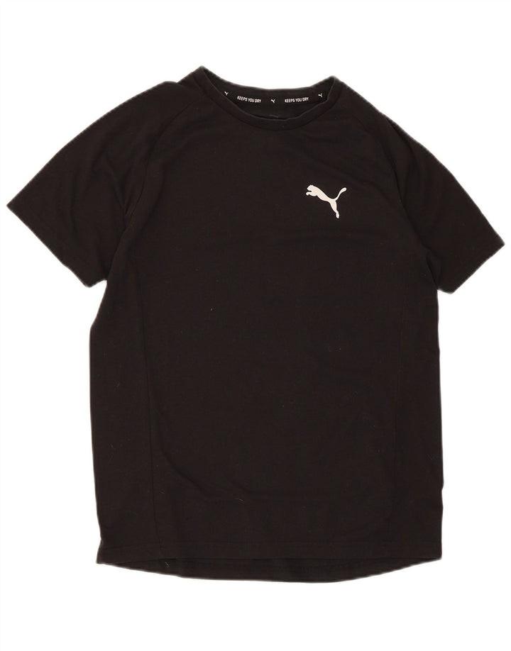 Puma majica kratkih rukava za dječake 13-14 godina crni poliester
