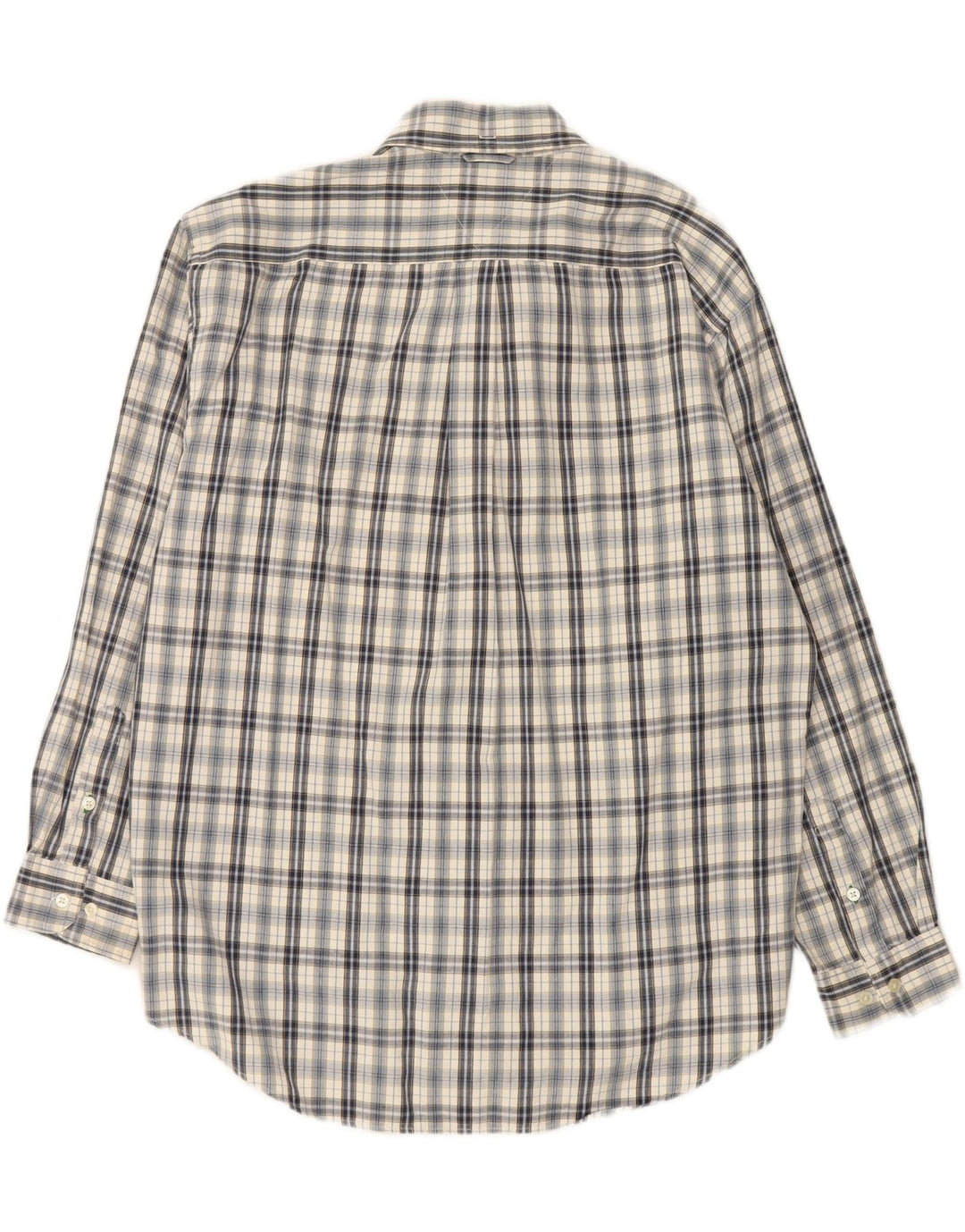 TOMMY HILFIGER Mens Flannel Shirt Large White Check Cotton Vintage Tommy Hilfiger and Second-Hand Tommy Hilfiger from Messina Hembry 