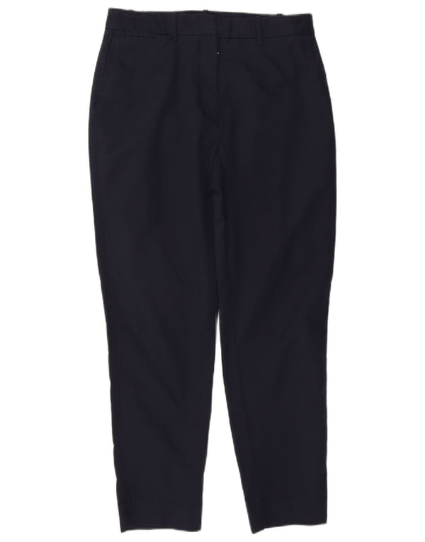 Marks & Spencer ženske chino hlače s visokim strukom UK 12 srednje W30 L27 tamnoplave