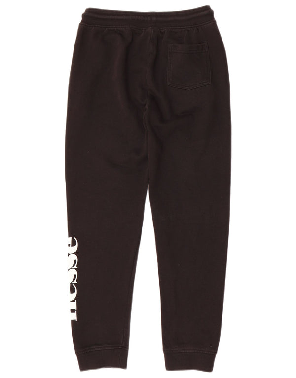 ELLESSE Boys Graphic Trenirka Hlače Joggers 11-12 godina crni pamuk