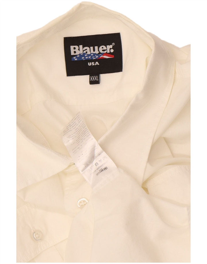 Blauer muška košulja 3XL bijeli pamuk