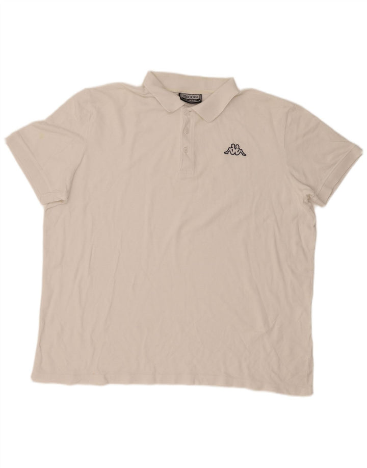 Kappa muška polo majica 2XL bijeli pamuk