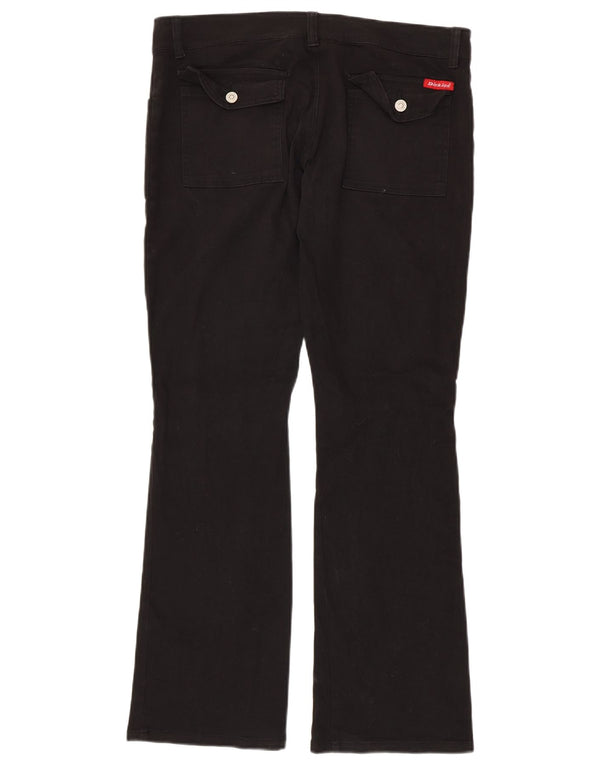 Dickies ženske ležerne hlače s bootcutom US 11 Large W34 L31 crni pamuk