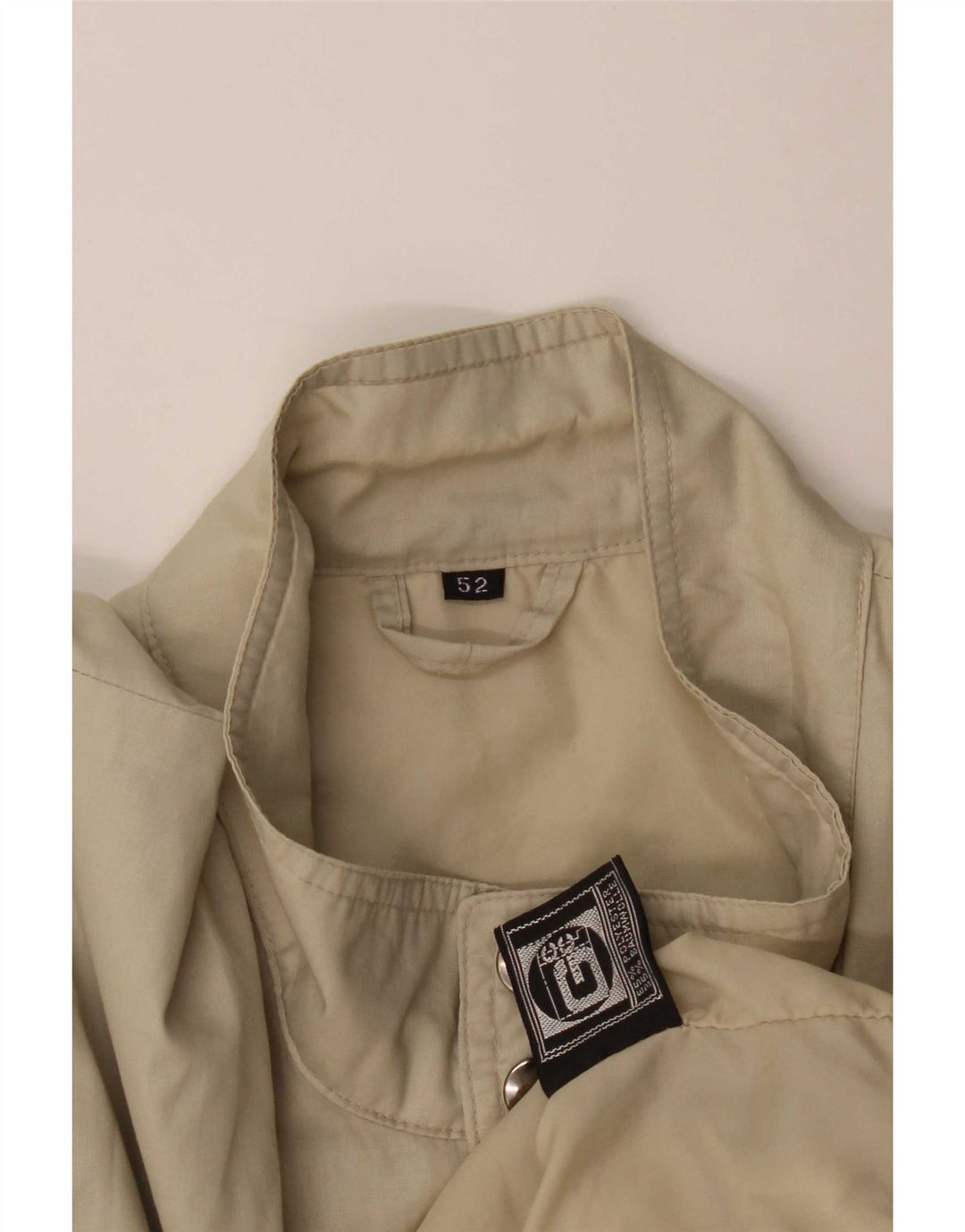 Vintage muška bomber jakna IT 52 XL bež poliester