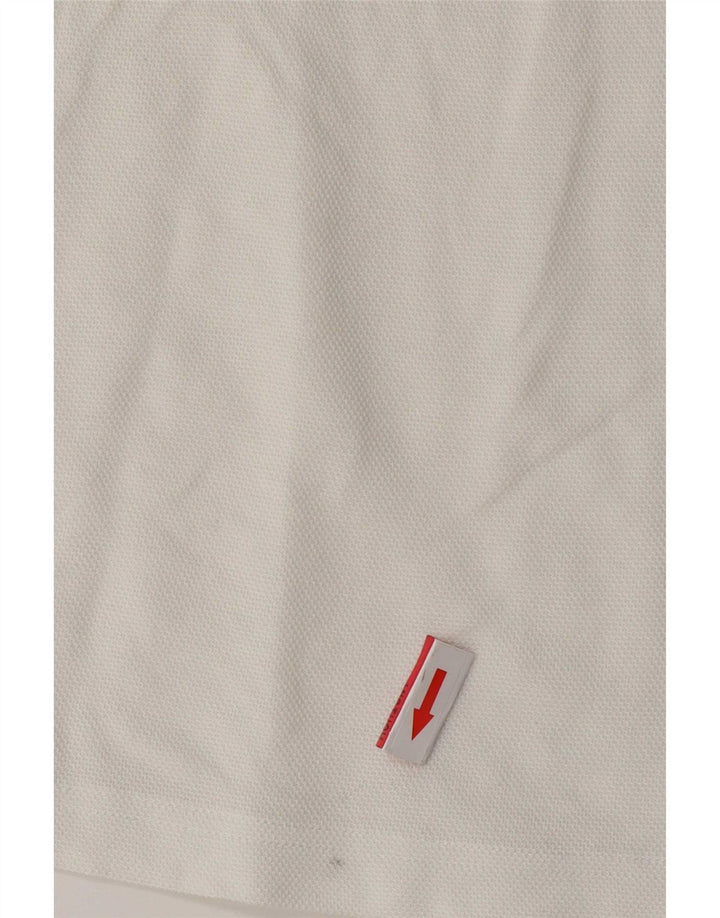 Muška polo majica Hugo Boss srednje bijele boje, pamuk