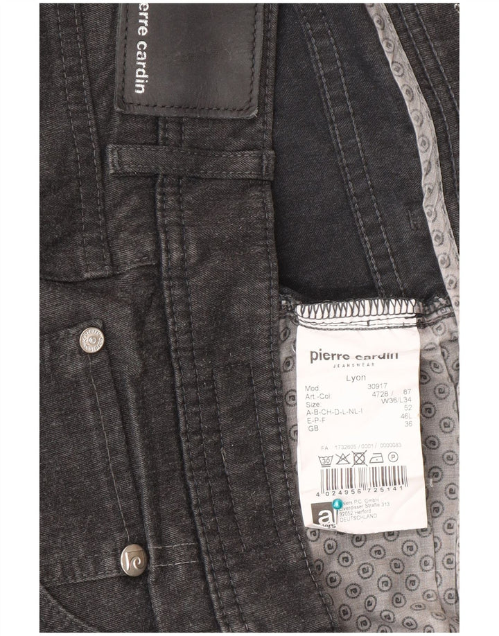 Pierre Cardin muške ravne traperice W36 L34 sivi poliester