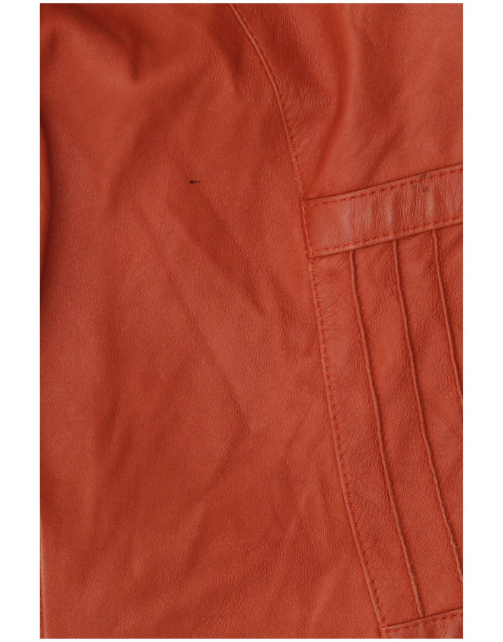 ELEGANCE PARIS Ženska jakna sa 2 gumba UK 20 2XL smeđa koža