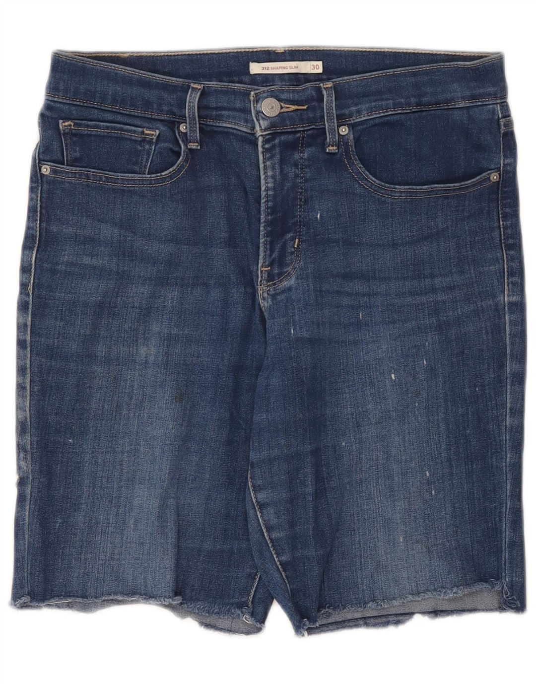Levi's ženske kratke traper hlače 312 W30 srednje plavi pamuk