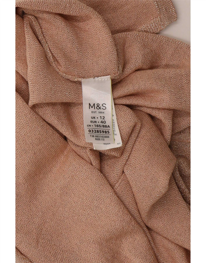 Marks & Spencer ženski prsluk UK 12 srednje bež viskoza