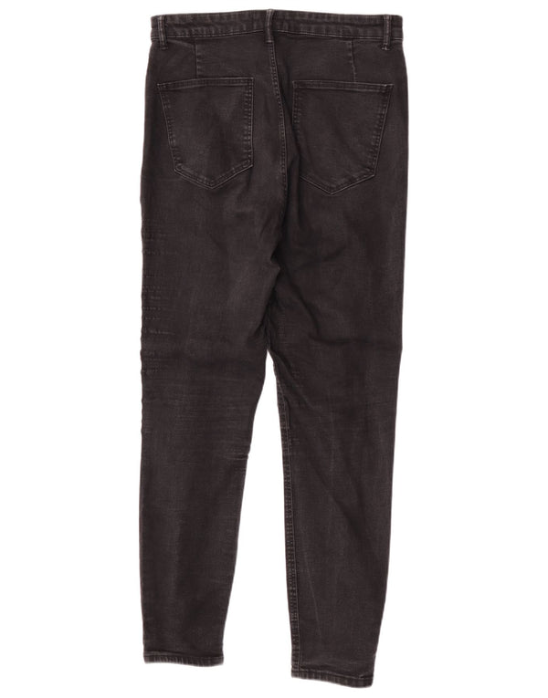 Zara ženske uske traperice visokog struka EU 44 XL W34 L28 crne
