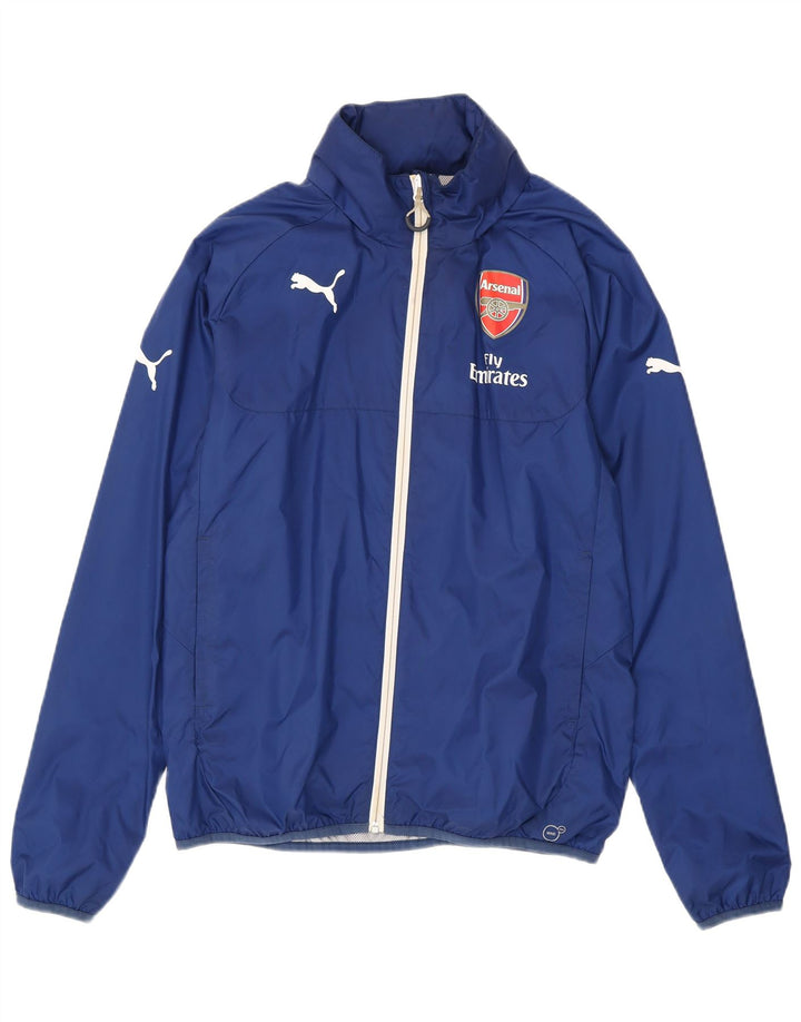 Puma muška kišna jakna s kapuljačom Arsenal UK 38 srednje plavi najlon