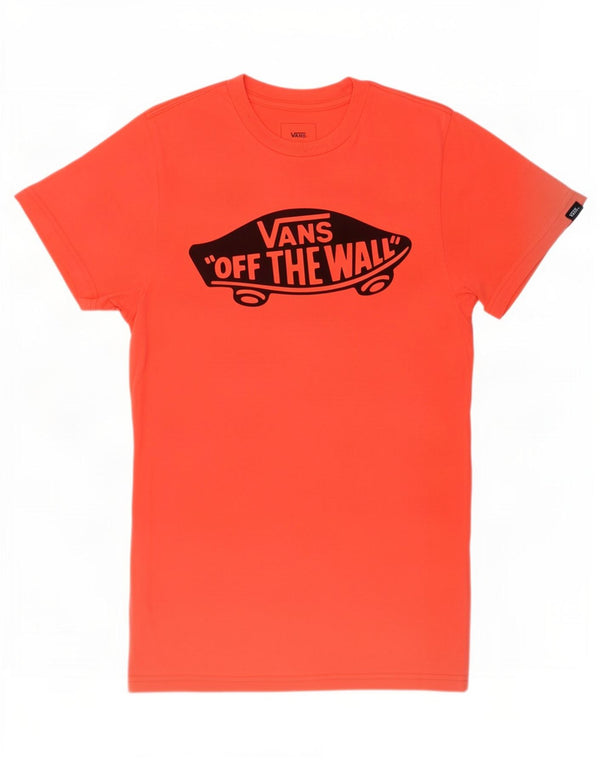 Vans muška majica kratkih rukava prilagođenog kroja XS, narančasti pamuk