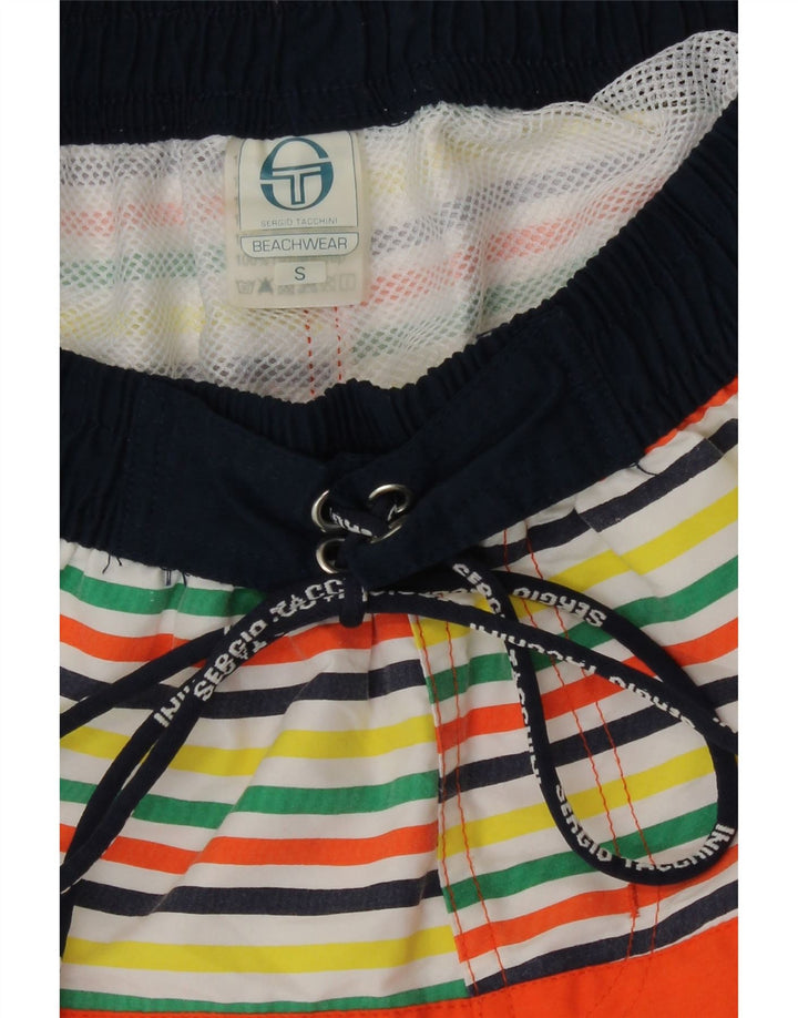 Sergio Tacchini muške kratke hlače za plivanje male narančaste pruge od poliestera