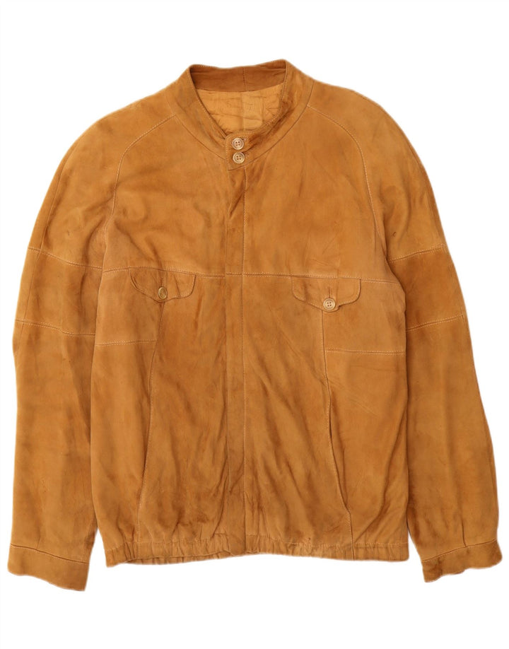 Vintage muška bomber jakna od brušene kože UK 38 srednje smeđa