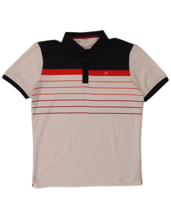 Calvin Klein muška polo majica velika bijela poliesterska boja