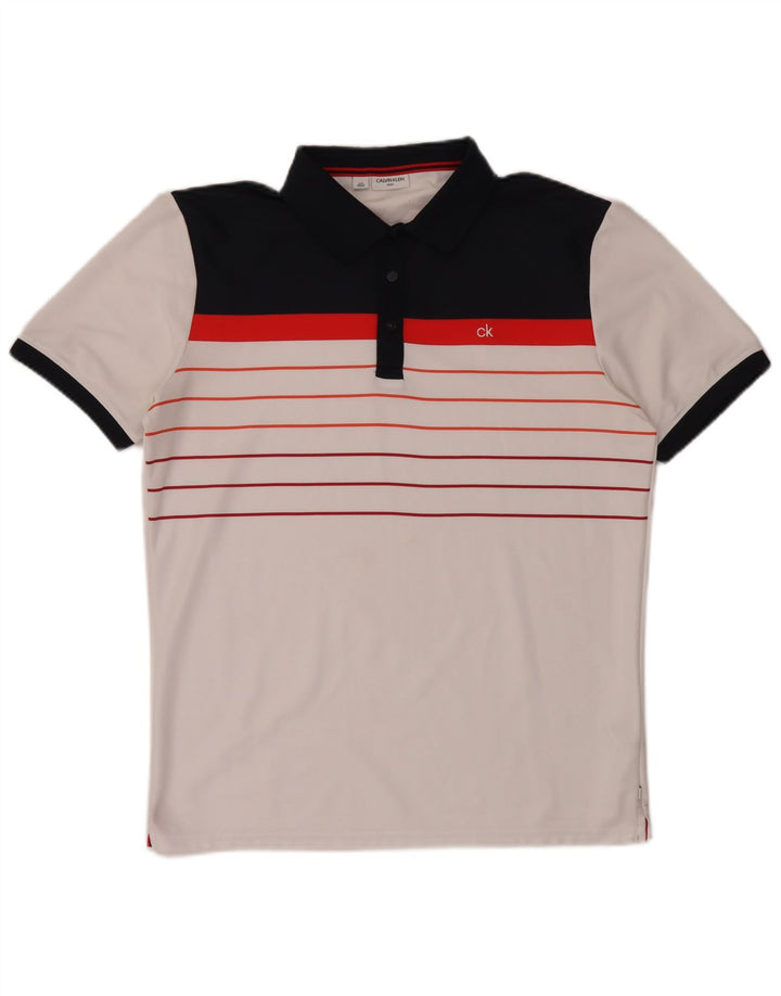 Calvin Klein muška polo majica velika bijela poliesterska boja