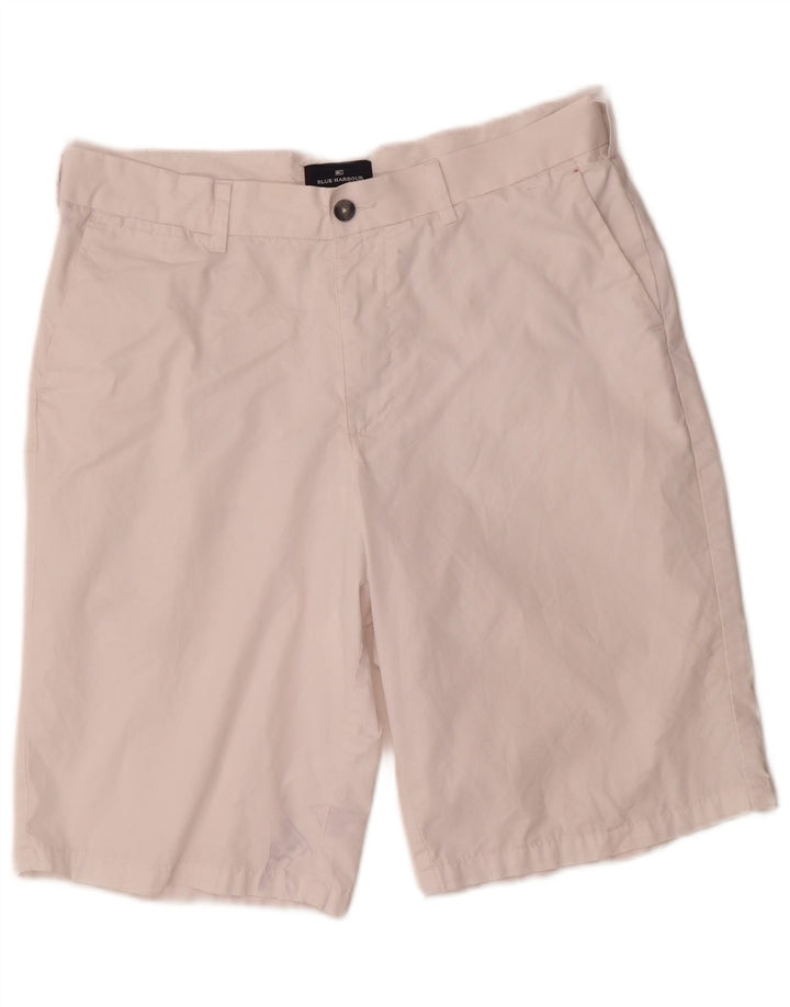 Marks & Spencer Mens Blue Harbor Chino kratke hlače W34 veliki bijeli pamuk