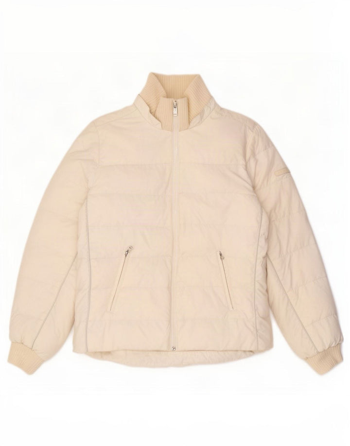Ženska podstavljena jakna Champion UK 10 Small White Polyamide