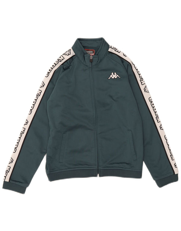Gornja jakna trenirke Kappa Boys Graphic 9-10 Years Green Colourblock