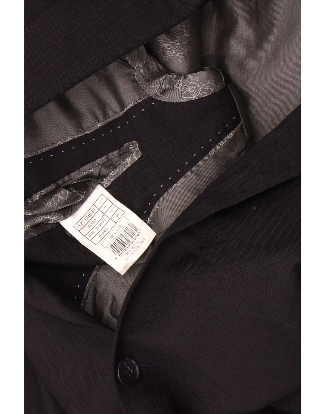 Pierre Cardin muška jakna sa 2 gumba UK 42 XL tamnoplavi poliester