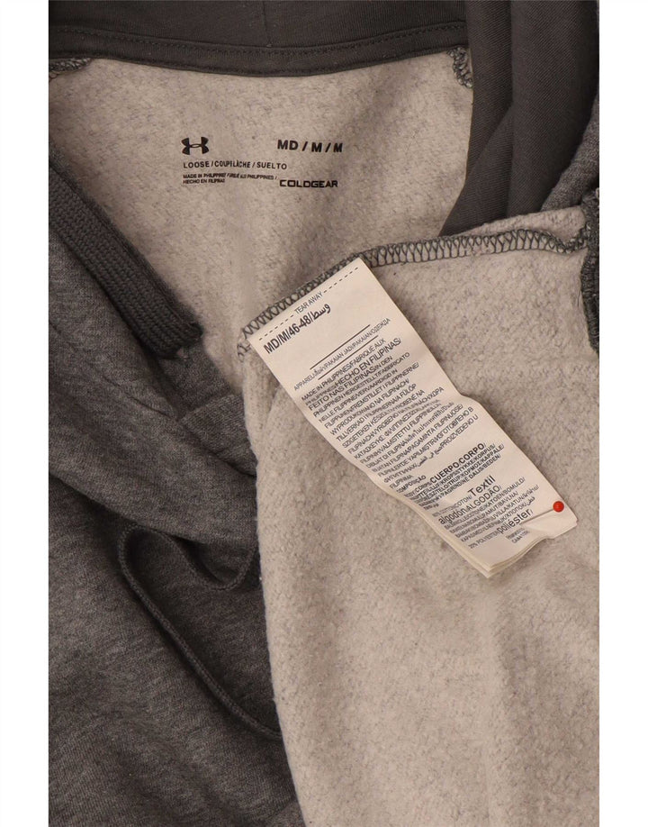 Under Armour muška majica s kapuljačom Cold Gear Srednje sivi pamuk