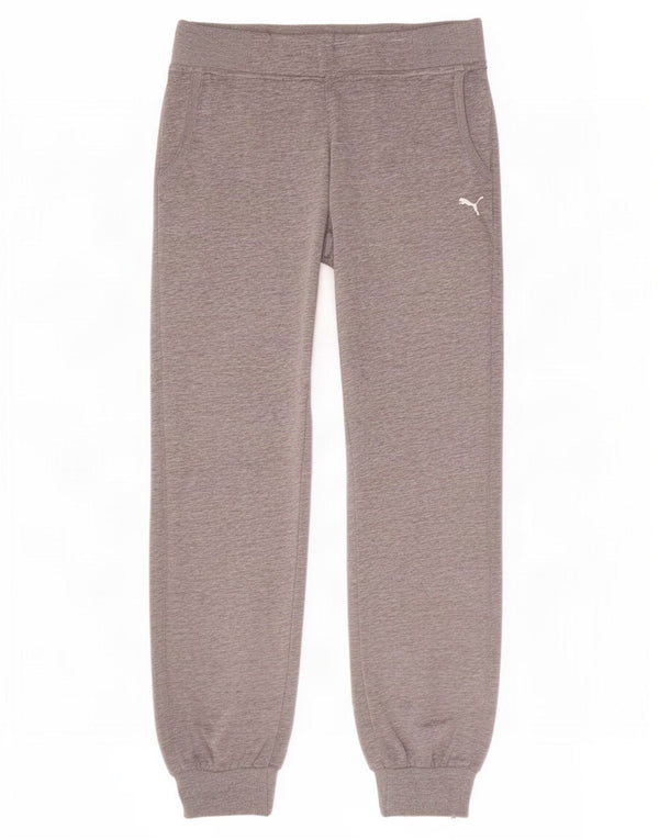 Puma Ženska trenirka Hlače Joggers UK 12 Medium Grey Flecked Cotton