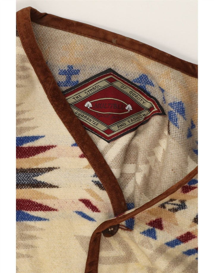 MULTIBLU Muški prsluk UK 40 Large Beige Fair Isle