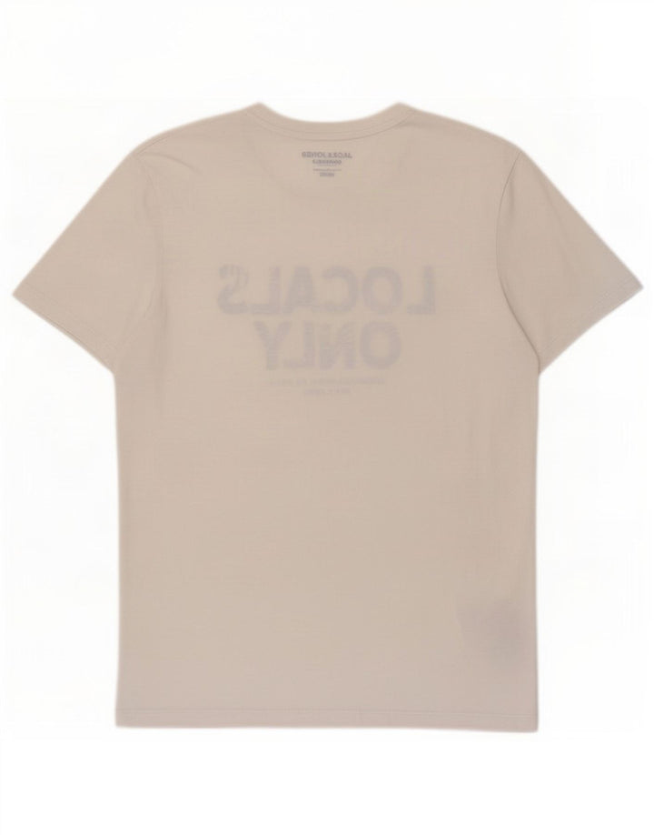 Jack & Jones muška majica kratkih rukava regularnog kroja srednje veličine od bijelog poliestera