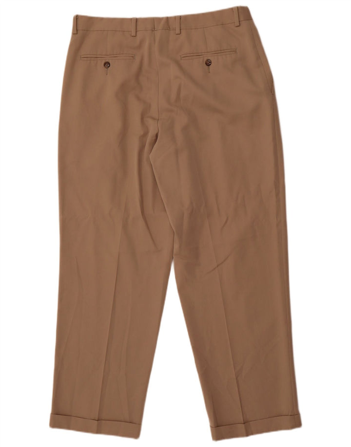 Eddie Bauer muške chino hlače s klinovima W36 L30 bež poliester
