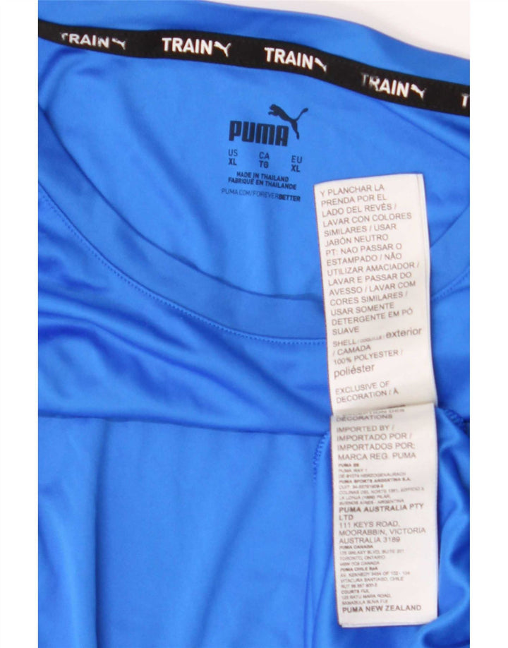 Puma muška majica s grafičkim motivima XL plavi poliester