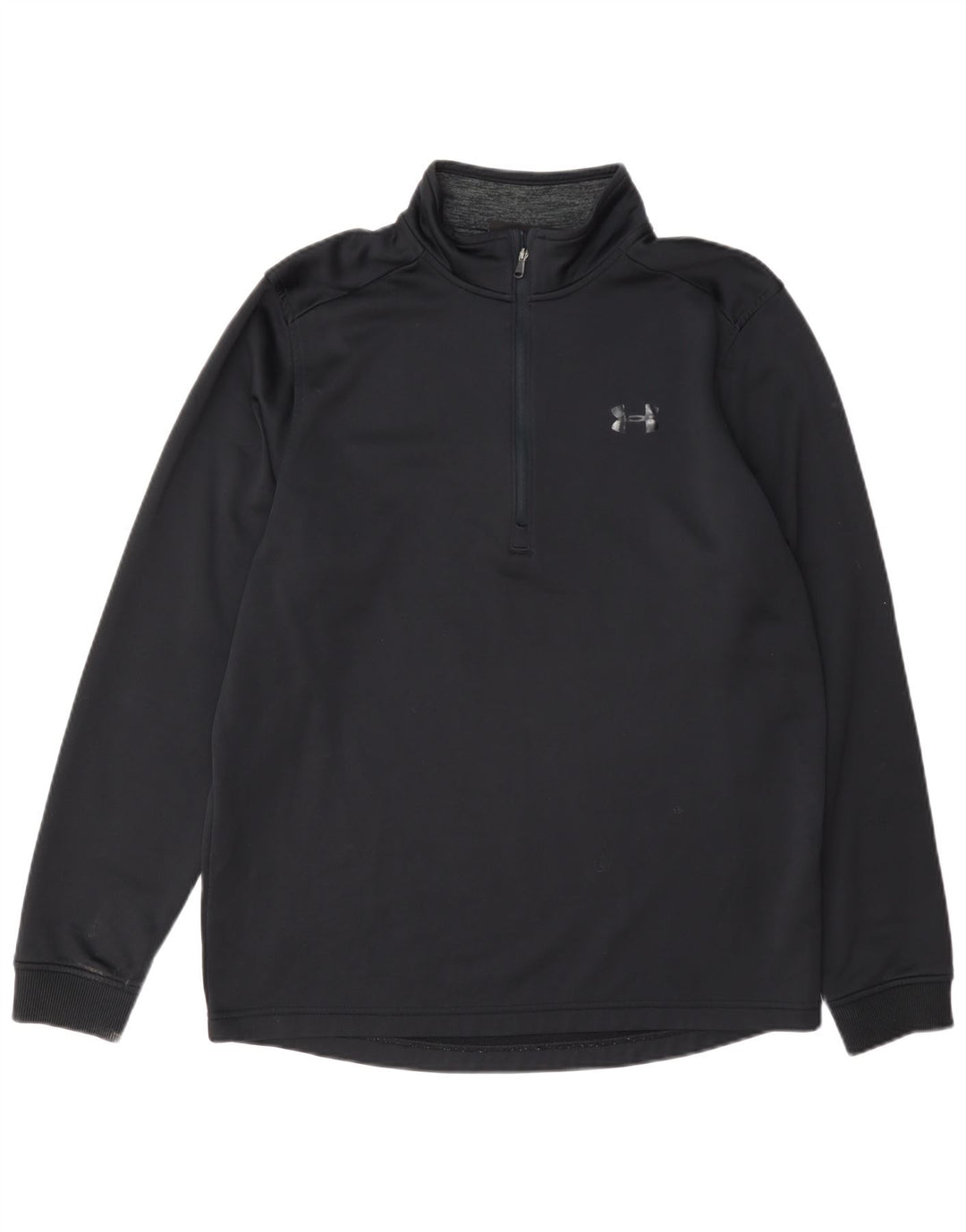 Gornji dio trenirke Under Armour Cold Gear Zip Neck Pulover srednje crne boje