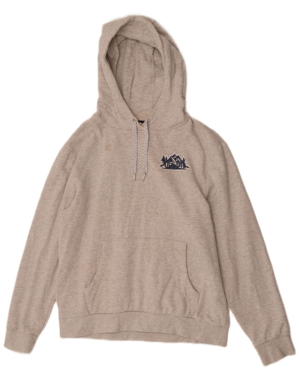 Mountain Warehouse Ženska majica s kapuljačom UK 14 Srednje sivi pamuk