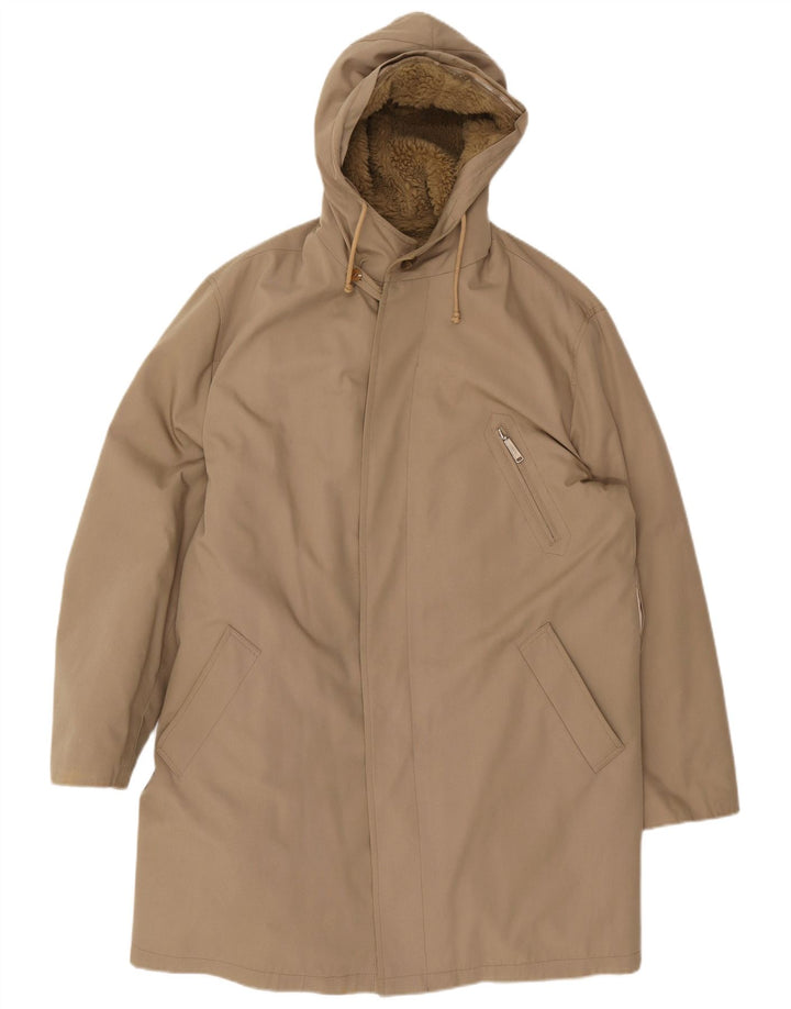 Vintage muška parka jakna s kapuljačom UK 40 Large Beige