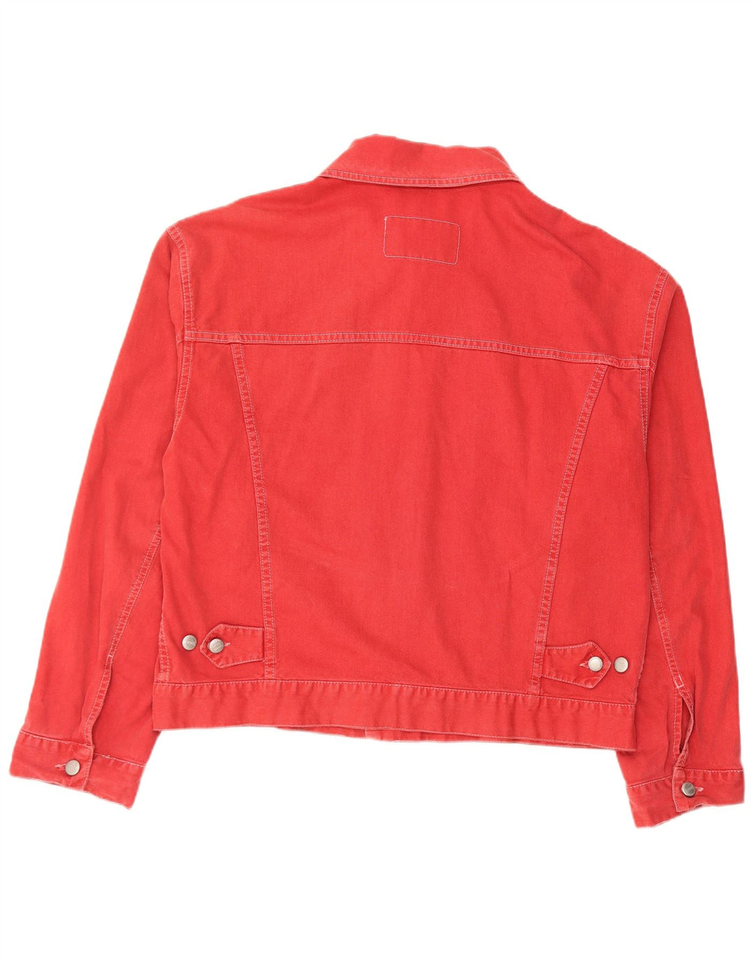 Sisley muška traper jakna UK 38 Srednje crvena pamuk