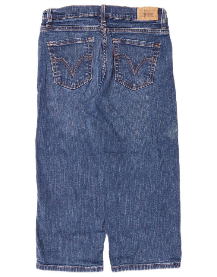 LEVI'S Womens 512 Perfectly Slimming Capri Jeans US 8 Medium W26 L18 Blue