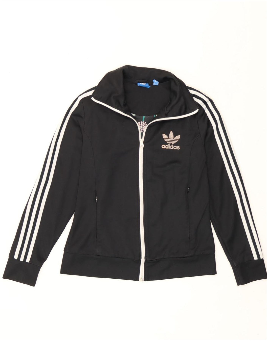 Adidas ženska gornja jakna trenirke UK 14 veliki crni poliester u boji