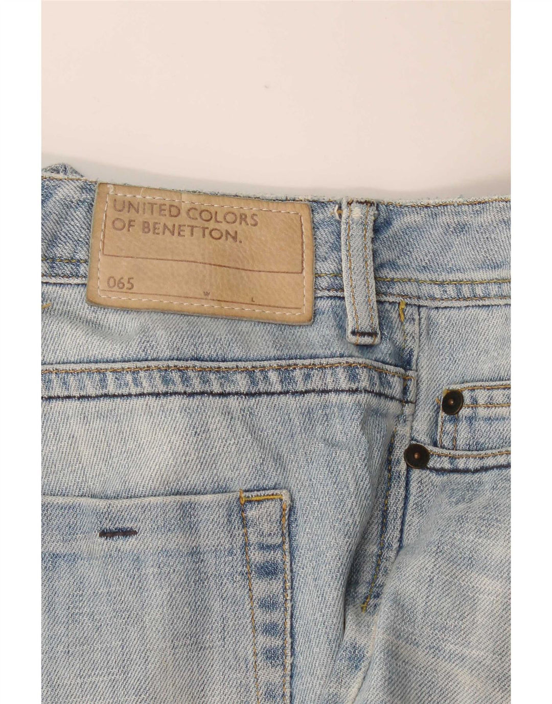 Ženske traperice Benetton Bootcut W30 L33 Plave