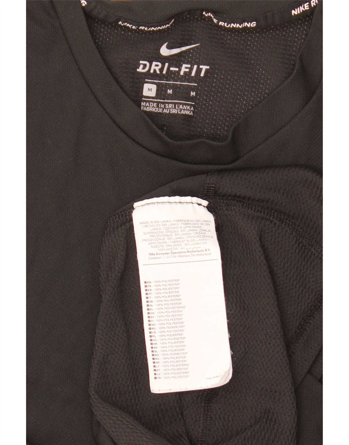 Nike Dri Fit majica kratkih rukava srednji crni poliester