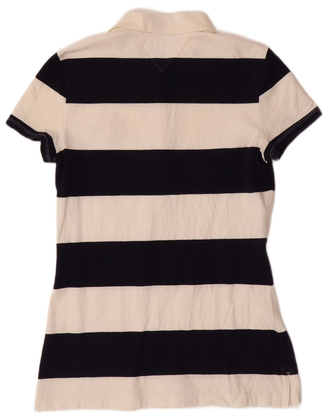 TOMMY HILFIGER Ženska polo majica UK 12 Pamuk na srednje bijele pruge