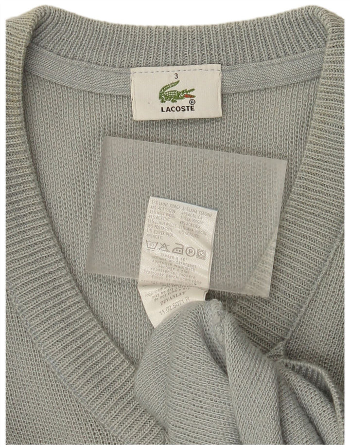 Lacoste muški džemper s V-izrezom veličine 3, mali zeleni vuneni