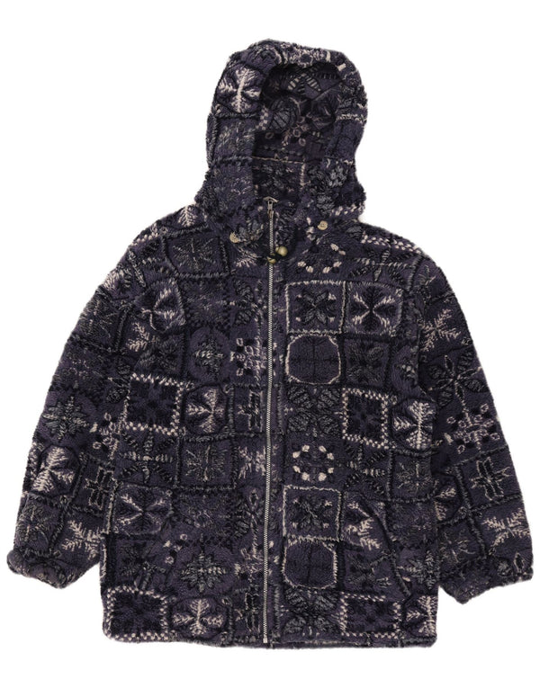 Brugi muška flis jakna s kapuljačom UK 44 2XL tamnoplava Fair Isle