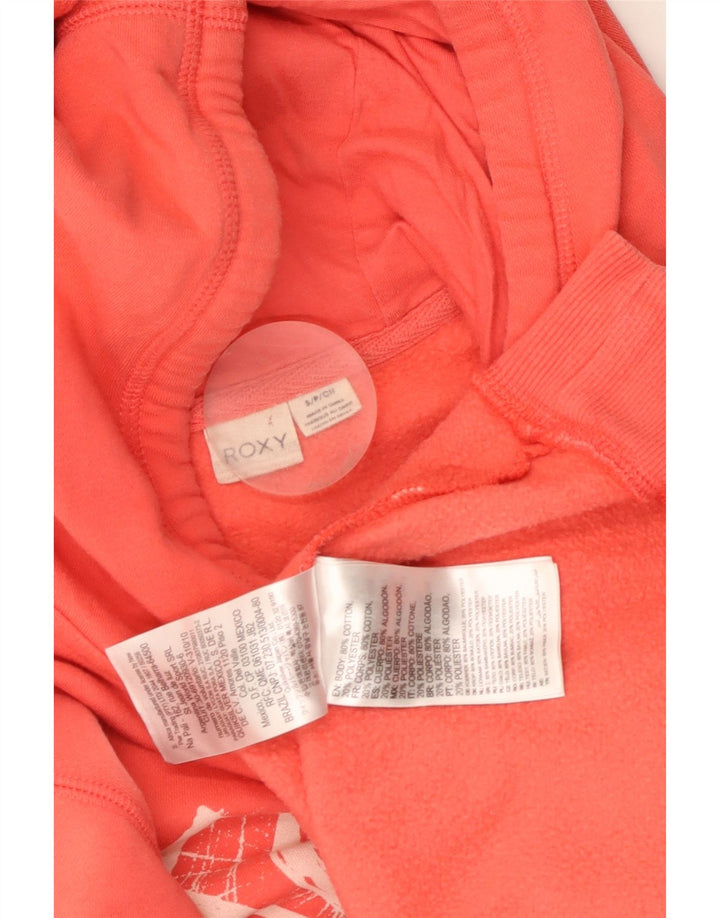 Ženska majica s kapuljačom Roxy UK 10, mali crveni pamuk