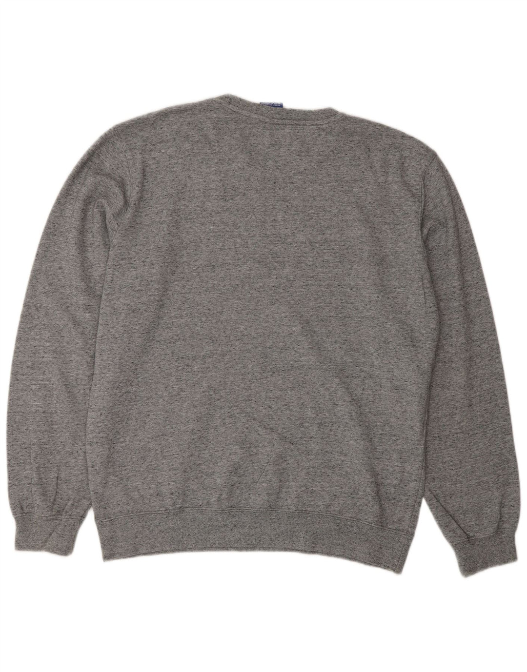 CHAMPION Mens Graphic Sweatshirt Jumper Large Grey Flecked Cotton